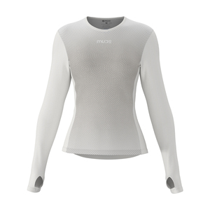 เสื้อเบสเลเยอร์ระบายอากาศสำหรับผู้หญิง TRACE สีขาว - Product Image 3