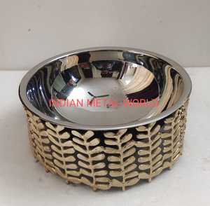 Casserole en bois et acier inoxydable, nouveau Design en gros, fait à la main, marmite en bois personnalisée avec couvercle, nouvel arrivage - Product Image 3