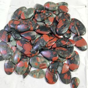 Halloween Offre Spéciale 100% naturel Bloodstone Cabochon cristal collier mélange forme sang Agate pierres précieuses en vrac en gros Bloodstones - Product Image 3