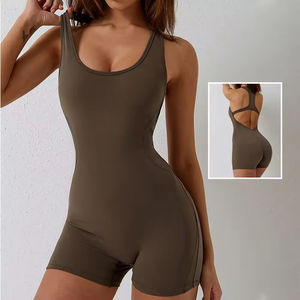 Mono ajustado a la moda para mujer, diseño de retazos, manga larga, cuello redondo, cintura alta, novedad - Product Image 5