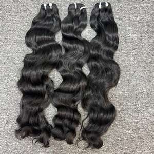 Extensiones de cabello humano 100% de la mejor calidad, ondas naturales en cabello crudo vietnamita de trama de un donante - Product Image 1