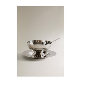 ถ้วยไอศกรีมสแตนเลสดีไซน์ใหม่ล่าสุด ถ้วยขนมหวานทรงกลมมีฐาน - Product Image 4