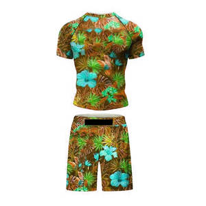 New Arrival Custom Sublimation <b>BJJ</b> <b>Rash</b> <b>Guard</b> Printed Spandex Fabric Fight Training Wear In Unique Style And Best Quality - Product Image 5