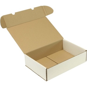 TRANSPAK Single-Wall Corrugated Cardboard <b>Folding</b> <b>Box</b> A4 Quality 1.20 B White Dimensions 300x215x77mm Pack Size 50 - Product Image 1