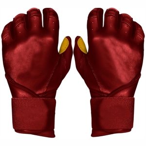 Guantes de bateo de béisbol profesionales personalizados, protección de manos duradera antideslizante con técnicas impresas transpirables de agarre pesado - Product Image 5