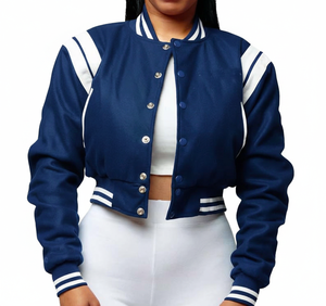 Veste courte pour femme OEM, best-seller, qualité supérieure, veste courte élégante, tissu de haute qualité, vêtements d'extérieur tendance - Product Image 2