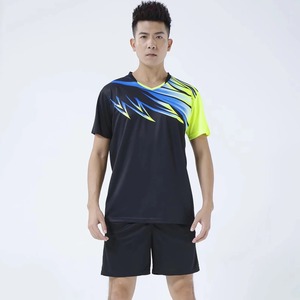 2024 été Offre Spéciale hommes séchage rapide Badminton & Tennis costume 2 pièces ensemble d'entraînement volley-ball uniforme vêtements - Product Image 6