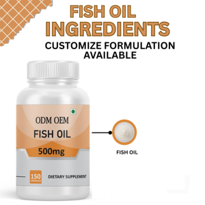 Cápsulas de Aceite de Pescado y Hierbas Personalizadas, Venta Caliente OEM/ODM, 150 Cápsulas para Adultos, Suplemento para la Salud de la Piel - Product Image 3