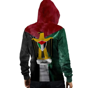 Sudaderas con capucha y sudaderas de talla grande para hombre, sudadera con capucha personalizada con bandera de Palestina, productos de Palestina, ropa, Sudadera con capucha de gran tamaño - Product Image 3