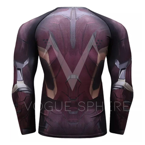 Maillot de bain Rash Guard pour homme en Spandex/Coton, compression respirante, séchage rapide, pour sports de plein air et cyclisme - Product Image 3