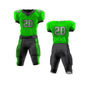 Impresión personalizada Ropa Americana uniformes de fútbol americano 100% poliéster secado rápido cuello en V manga corta conjunto de uniforme americano - Product Image 5