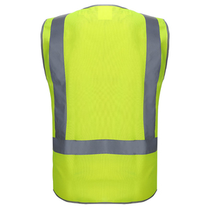 Gilet de sécurité réfléchissant haute visibilité OEM 120g/M2, veste de sécurité pour la construction, veste de sécurité pour la conduite routière, veste de sécurité réfléchissante pour le travail - Product Image 5
