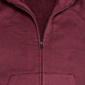 Dernier modèle de sweat à capuche d'hiver fantaisie à fermeture éclair latérale personnalisée Street Wear Pull à cordes super doux en polaire épaisse 100% coton - Product Image 4