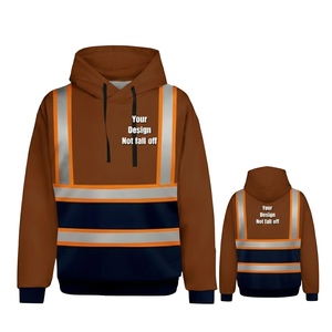 Sudadera de Seguridad de Alta Visibilidad con Capucha, Manga Larga, Reflectante, para Trabajo de Construcción, Abrigo Protector para Invierno - Product Image 5