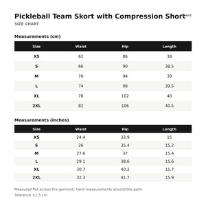 Pickleball Team <b>Skort</b> with Compression Short Stretch Sublimated Pockets Stretch Custom Logo OEM Wholesale - Product Image 6
