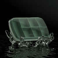 Meilleure vente petite boîte à pilules hebdomadaire en plastique étanche à l'humidité scellé avec logo personnalisé de 7 jours