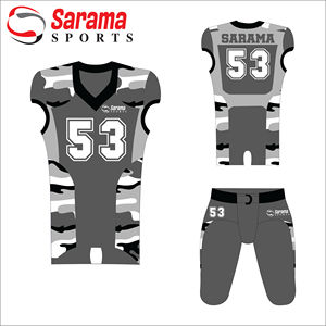 Maillots de football américain pour hommes, uniformes de football d'équipes de collèges américains cousus authentiques personnalisés, - Product Image 2