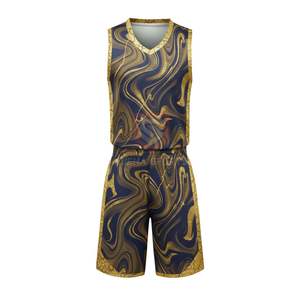Uniforme de basket-ball personnalisé avec dégradé de couleur glacée, bleu et blanc, maillot de sport en mesh sublimé pour hommes et jeunes, short d'équipe - Product Image 5