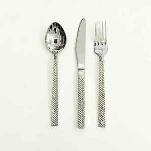 Juego de cubiertos de acero inoxidable chapado en oro, elegante, duradero y Apto para lavavajillas, acero espejado - Product Image 2