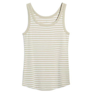 Ropa informal 2025, las camisetas sin mangas lisas de Color personalizado más vendidas para mujer, nueva camiseta sin mangas con Diseño a rayas para adultos, servicio OEM - Product Image 6