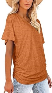 Camisetas de Hombre de la Mejor Calidad, Precio al por Mayor, Transpirables, de Secado Rápido, Ecológicas, 100% Algodón, Logotipo Personalizado, Corte Regular, Cuello en V, Bajo Precio - Product Image 3