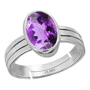 Anillos de Amatista Natural Certificada Katela con Corte Ovalado y Engaste de Diamantes para Uso Diario ¡Compra Ahora! - Product Image 1