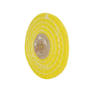 Nouvelle roue de polissage de bord de rasoir de qualité industrielle traitée par moulin jaune de qualité supérieure de 3 pouces - Product Image 1