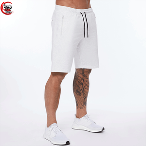 <b>Men's</b> Athletic Workout Gym <b>Shorts</b> Summer Sportswear with Tropical Hibiscus Print Custom 100% Cotton Summer <b>Swim</b> Trunks - Product Image 1