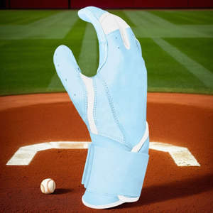Nouveaux gants de frappe de baseball pour adultes en cuir, durables, pour gaucher, confortables, légers, écologiques, personnalisables avec fermeture auto-agrippante - Product Image 3