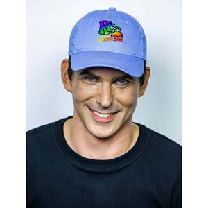 Light Blue 5-Panel Visor <b>Hat</b> with Printed Logo New Designer Sporty and Classic Fashionable Style Fabric <b>Cap</b> - Product Image 2