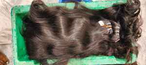 Extensiones de cabello humano natural con cutícula alaigned 16 18 20 22 24 26 pulgadas 100% extensión de cabello humano indio natural virgen - Product Image 4