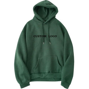 Unisex Pullover Sweatshirts Custom <b>Men's</b> Hoodie Designed by Manufacturers Wholesale Plain <b>Black</b> Knitted Hooded Fleece - Product Image 3