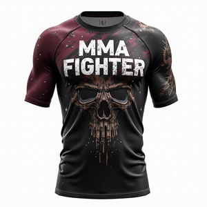 Rashguards de BJJ de Impresión HD Premium, Impresión Digital Personalizada de Alta Calidad, Ropa de Entrenamiento de MMA Duradera, Transpirable, Anti-UV y Elástica - Product Image 3