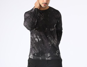 เสื้อยืดแขนยาวลายพรางล่าสัตว์หลากสีโลโก้ตามสั่ง - Product Image 3