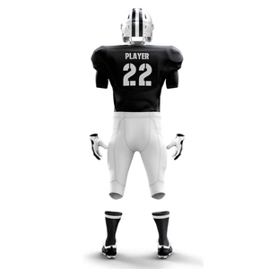 Nuevas llegadas por encargo transpirable impreso poliéster reversible fútbol americano camisetas pantalones uniformes conjunto colores personalizados - Product Image 4