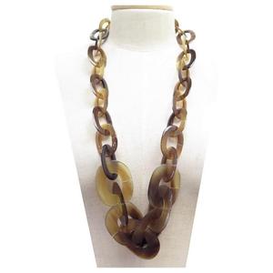 Collar de Cuerno de Búfalo con Colgante de Piedra, Diseño de Colgante de Piedra Preciosa Grande para Hacer Collares, Diseño de Gran Tamaño y Aspecto Elegante - Product Image 1