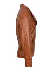 Chaqueta de Motocicleta de Cuero Genuino Transpirable para Mujer, Invierno/Primavera, con Logotipo, Cremallera, Relleno de Algodón Tejido, Forro de Seda, Estilo 2025 - Product Image 6