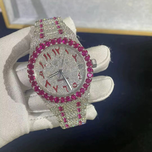 นาฬิกาข้อมือผู้หญิงสุดหรู สไตล์วินเทจ ตัวเรือนสแตนเลสสตีลคุณภาพสูง พร้อมกลไกจักรกล Miyota หน้าปัดอนาล็อก ประดับเพชรและคริสตัล - Product Image 1