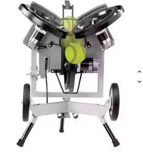 Máquina de Lanzamiento de Béisbol Profesional de 3 Ruedas de Súper Calidad, Construcción de Acero, Alimentada por Batería de Litio, Equipo de Entrenamiento Dual - Product Image 1
