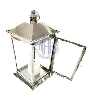 Classic Stainless Steel <b>Candle</b> Lantern Windproof Metal <b>Holder</b> Indoor <b>Outdoor</b> Use Wholesale Factory Bulk Export Price - Product Image 5