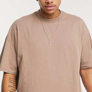 Haute qualité Logo personnalisé poids lourd 100% coton hommes T-shirts 2023 nouvelle mode en gros ODM - Product Image 3