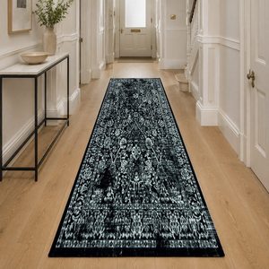 <b>RUGS</b> DEPOT LXDP-0996 Wholesale Charcoal Grey Modern Vintage Digital Printed Machine Washable Chenille Area <b>Rug</b> <b>Non</b> <b>Slip</b> - Product Image 5