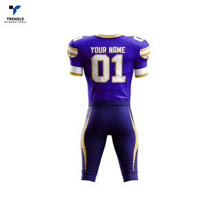 Uniforme de Fútbol Americano Personalizado de Alta Calidad para Hombre, Manga Corta, 100% Poliéster, Transpirable, Ropa Deportiva Profesional Personalizada - Product Image 5
