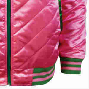 Vestes universitaires coupe-vent personnalisées AKA Sorority Fraternité avec couleurs personnalisées et veste universitaire zippée pour unisexe - Product Image 3