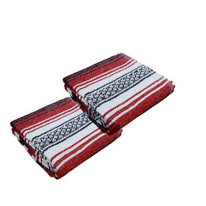 Venta caliente Cherry Falsa Manta de lana Mejor precio Alfombra mexicana tejida por fabricante indio - Product Image 1