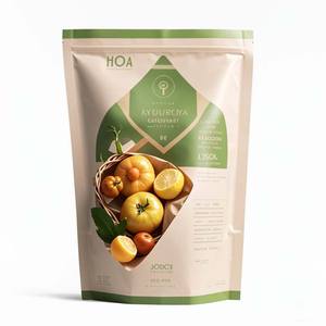 Pochette debout mate avec fermeture éclair et encoche de déchirure pour les noix, les fruits secs et les emballages de collations, conçue pour l'affichage sur les étagères de vente au détail - Product Image 4