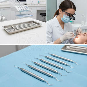 Kit de Curetas Dentales Reutilizables y Autoclavables, Juego de Instrumentos Periodontales de Acero Inoxidable para Higienistas Dentales - Product Image 6