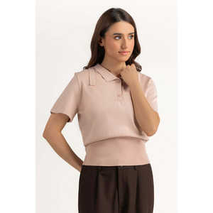 Relax Fit WM-KTP-SS26-502 Top de Verano Rosa para Mujer, 100% Viscosa, Tejido de Punto - Product Image 3