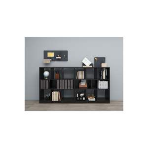 Grande demande du fabricant turc Musvenus Étagère double moderne 18 MM Suntalam Multi-Purpose Noir Démonté pour la vie - Product Image 1