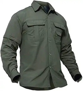 Camisetas personalizadas de uniforme de guardia de seguridad táctica para hombre de manga larga - Product Image 5